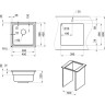 Кухонная мойка GRANULA KS-4501U, арктик (белый) 4501U APKTIK